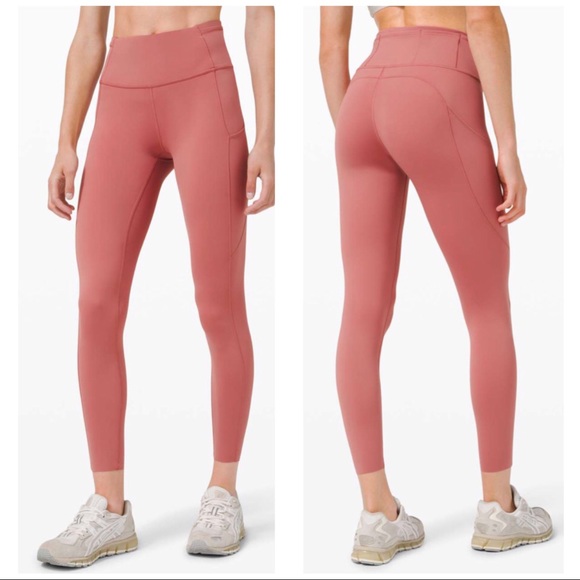 lululemon athletica Pants - Lululemon NWT Fast & Free 7/8 Tight Cherry Tint 6